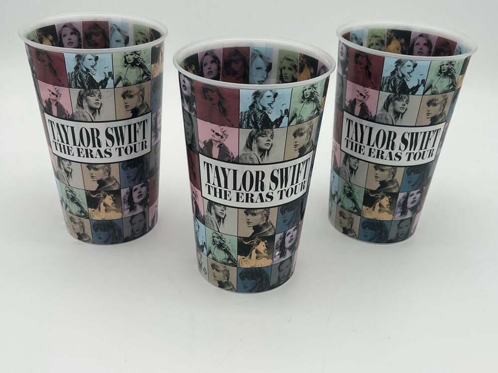 Taylor Swift Eras Tour Movie AMC Exclusive Souvenir Plastic Cup 32oz Set of 3